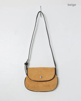Suede shoulder bag