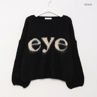 eye logo knit