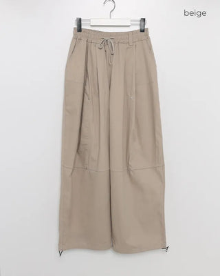 (Unisex) Drawstring Pintuck Slacks