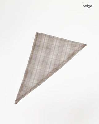 Checked sheer scarf