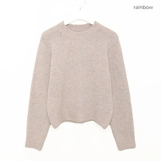 Round neck soft knitwear