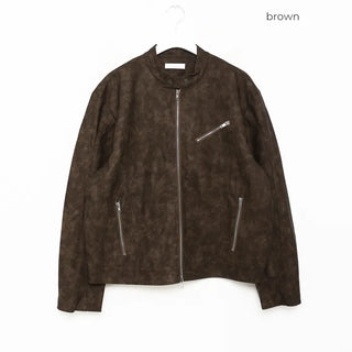 Crack Biker Eco Leather Jacket