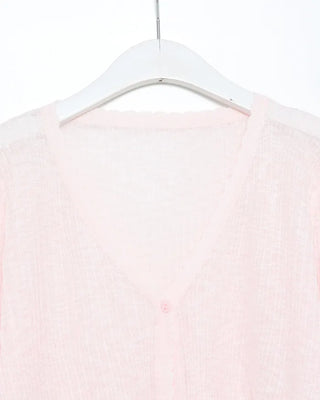 V-neck sheer cardigan