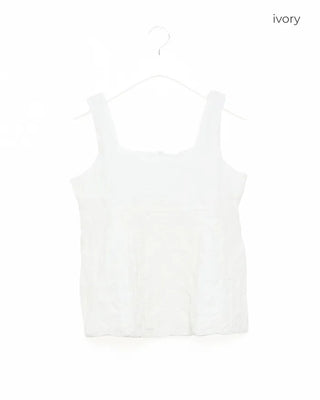 Embossed detail sleeveless