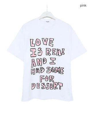 Crayon Lettering Short Sleeve T-Shirt