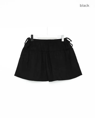 String flared mini skirt