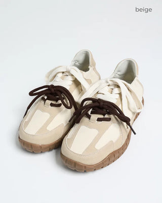 Two-tone strap sneakers