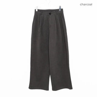 Two-pleat wide slacks