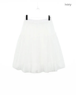 Chiffon midi skirt