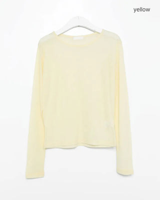 Tencel crew neck T-shirt