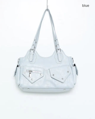 Multi-pocket casual shoulder bag