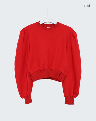 Puff cropped sweatshirt