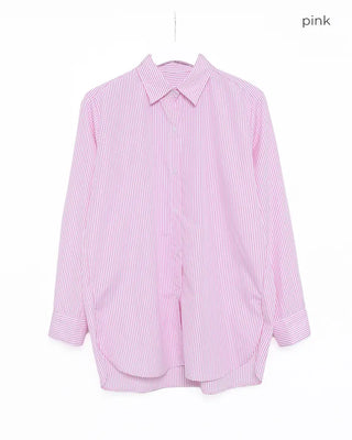 Oversized striped shirt