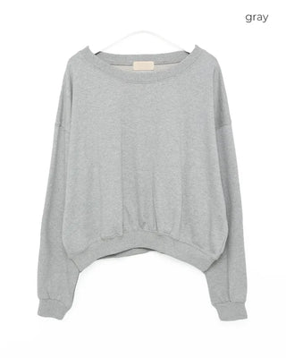One-shoulder oversized sweatshirt