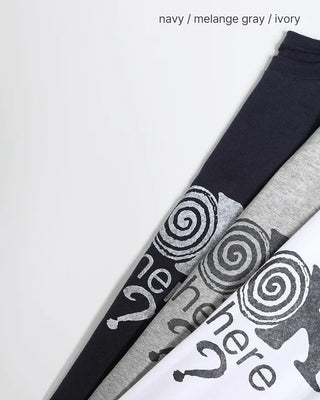 LOOK Vintage Lettering Slim Half T-Shirt