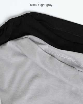 Shoulder shirring detail draped T-shirt