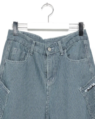 Slit patch pocket denim pants