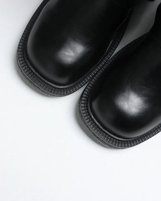 Buckle mid-calf boots