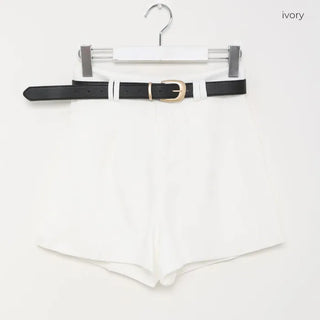 Pintuck shorts