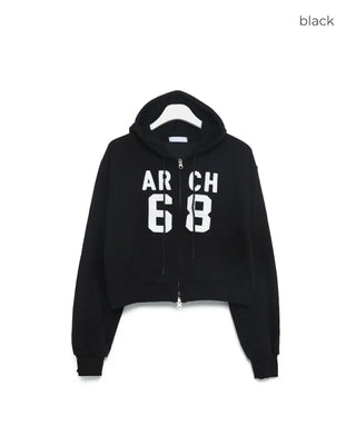 68 Patch Crop Hoodie