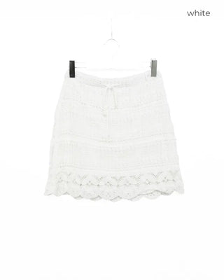 Crochet mini skirt