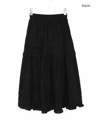 Lace tiered skirt