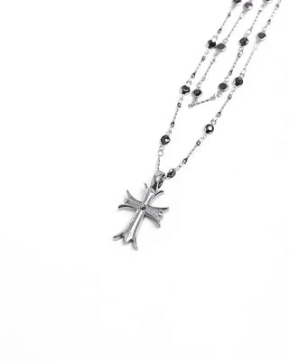 Gothic Cubic Chain Layered Necklace