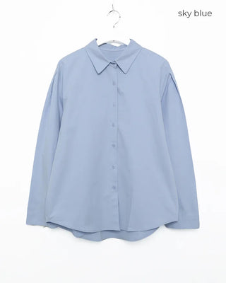 Round Hem Overfit Basic Shirt