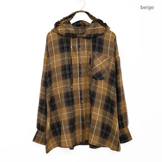 (Unisex) Check Big Boxy Seafood Shirt