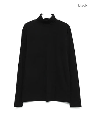 Turtleneck long-sleeved T-shirt