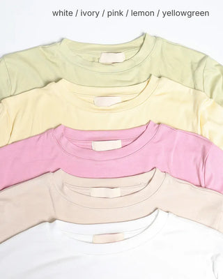 Color-layered long-sleeve T-shirt