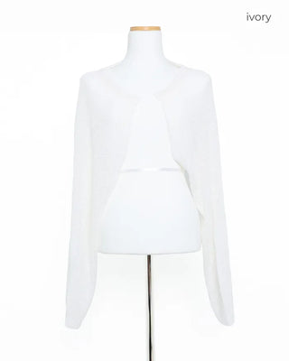 Cropped bolero cardigan