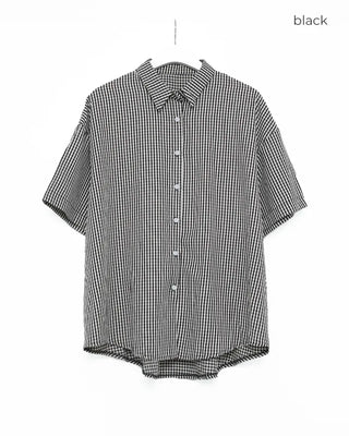 Checkered Overfit Short-Sleeve Shirt