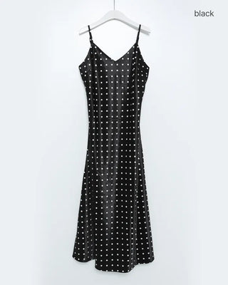 Polka Dot Long Camisole Dress