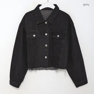 Cropped denim jacket