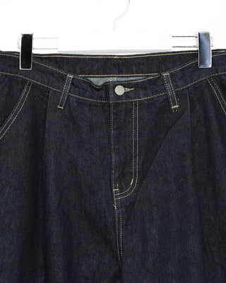 Pintuck Wide Denim Pants