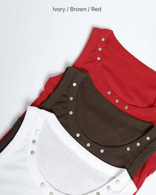 Studded neckline detail camisole