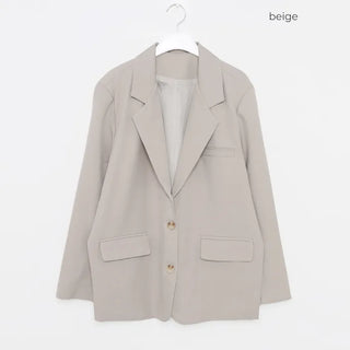 Loose-fit blazer jacket