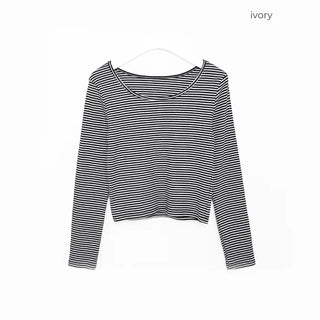 Striped slim T-shirt