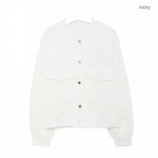 Two-pocket cropped jacket