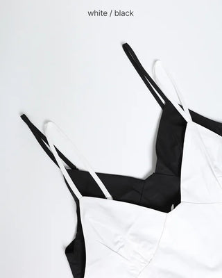 Gathered Bustier Camisole Dress