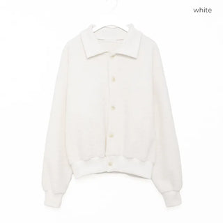 Boa High-Neck Cardigan