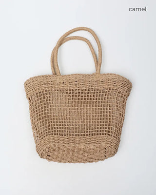 Rattan Mesh Shoulder Bag