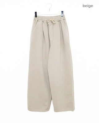 Wide cotton sweatpants