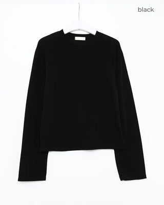 Brushed round neck T-shirt