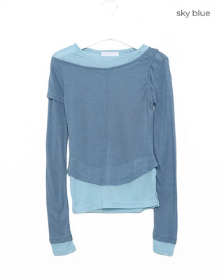 Fake layered T-shirt