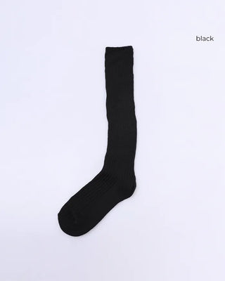 Loose long ribbed socks
