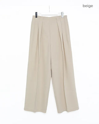 Double-pleated slacks