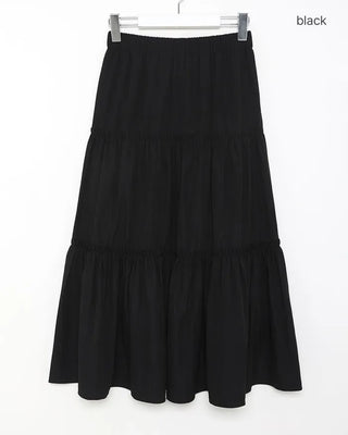 Tiered long skirt