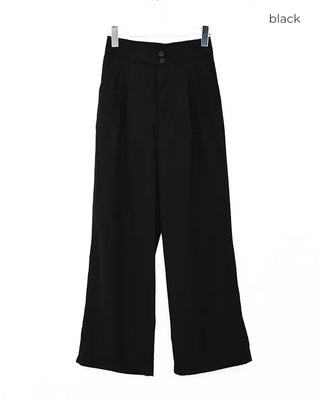 Two-button basic fit slacks